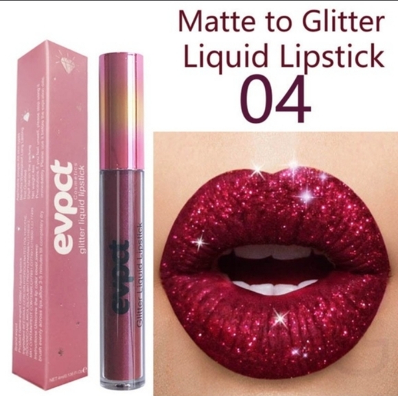 Women's Metallic liquid lipstick lip gloss glitter - Picture 8 of 10